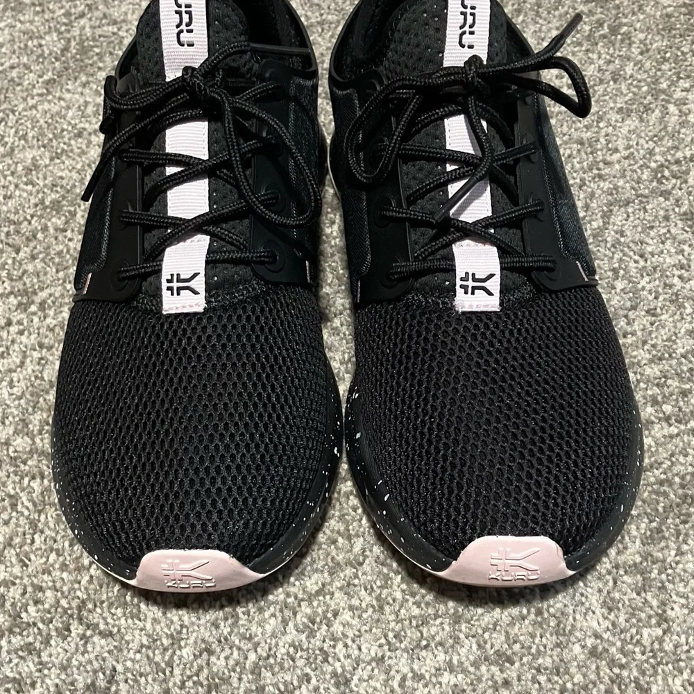 Kuru Atom Black and Pink Athletic Sneakers - Picture 6 of 11
